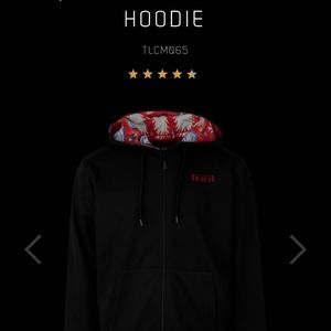 Tool 10,000 Days lined zip up hoodie